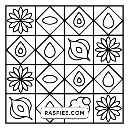 80 Bold and Easy Comfy Patterns Coloring Pages