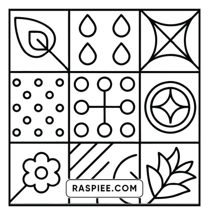 80 Bold and Easy Comfy Patterns Coloring Pages