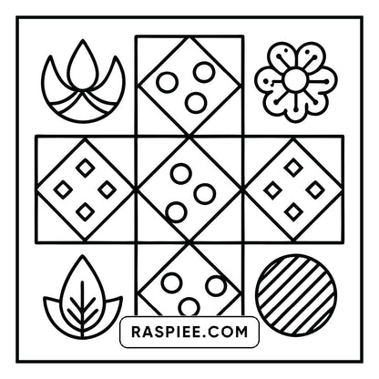 80 Bold and Easy Comfy Patterns Coloring Pages