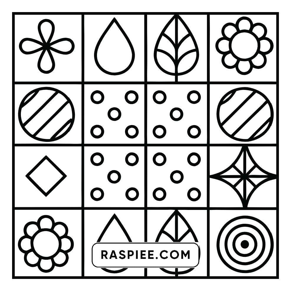80 Bold and Easy Comfy Patterns Coloring Pages