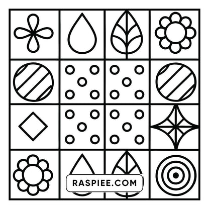 80 Bold and Easy Comfy Patterns Coloring Pages