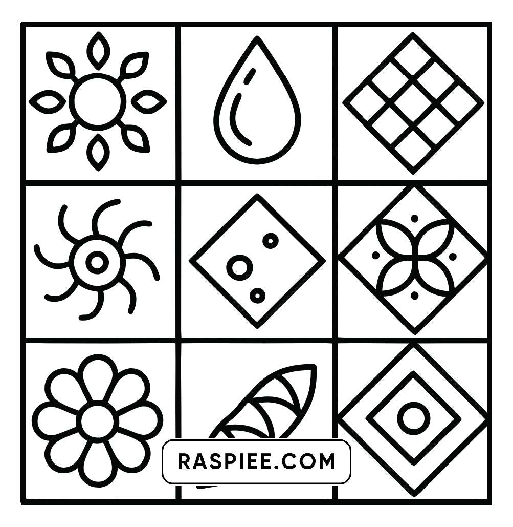 80 Bold and Easy Comfy Patterns Coloring Pages