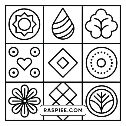 80 Bold and Easy Comfy Patterns Coloring Pages