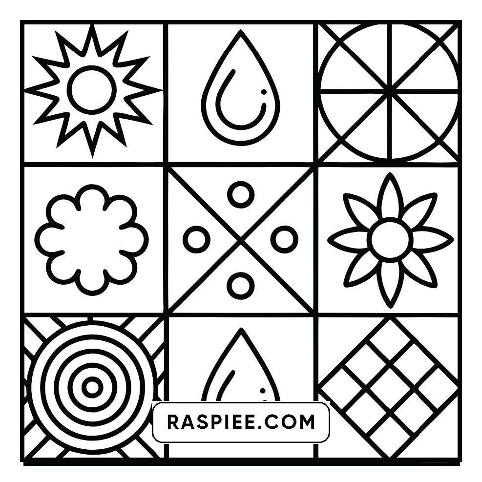 80 Bold and Easy Comfy Patterns Coloring Pages