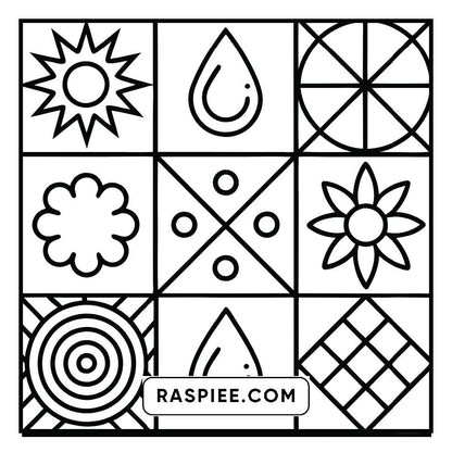 80 Bold and Easy Comfy Patterns Coloring Pages