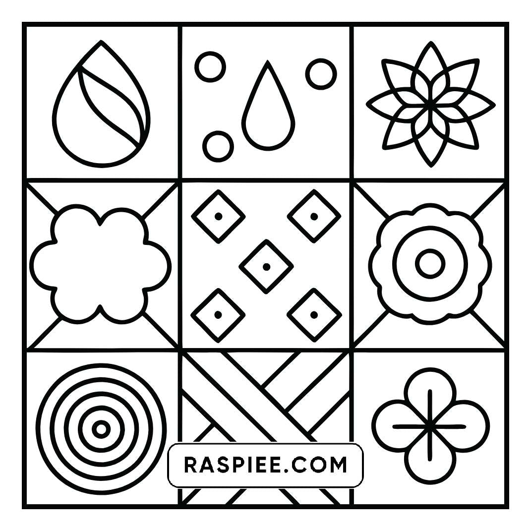80 Bold and Easy Comfy Patterns Coloring Pages