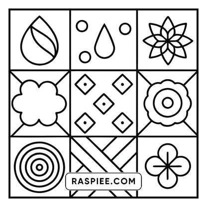 80 Bold and Easy Comfy Patterns Coloring Pages
