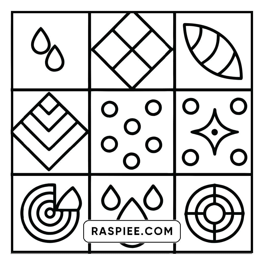 80 Bold and Easy Comfy Patterns Coloring Pages