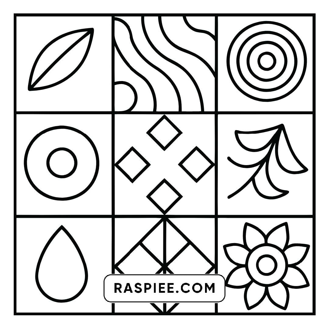 80 Bold and Easy Comfy Patterns Coloring Pages