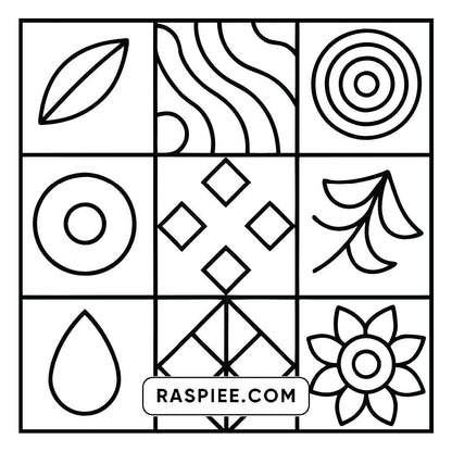 80 Bold and Easy Comfy Patterns Coloring Pages