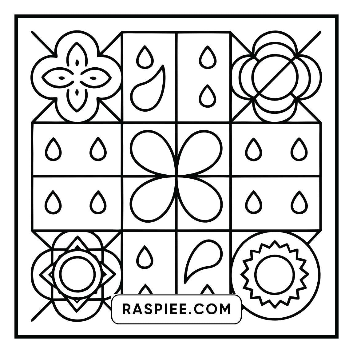 80 Bold and Easy Comfy Patterns Coloring Pages