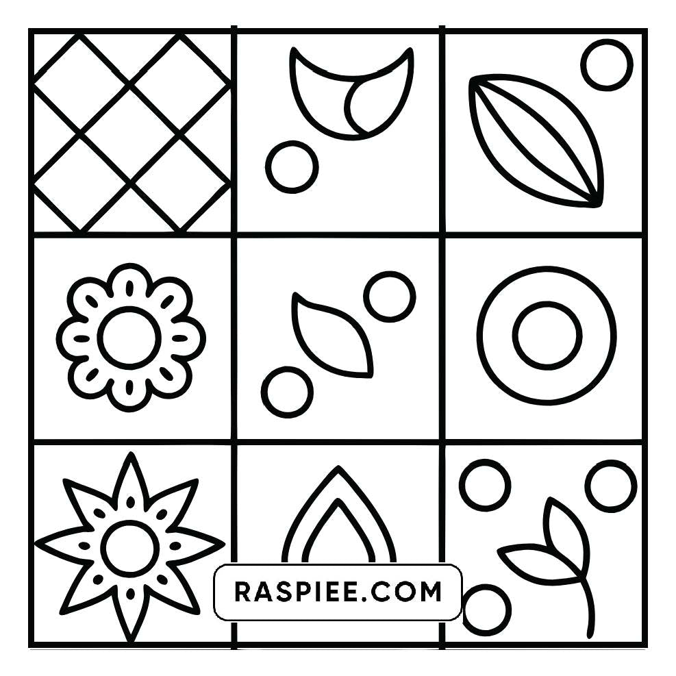 80 Bold and Easy Comfy Patterns Coloring Pages
