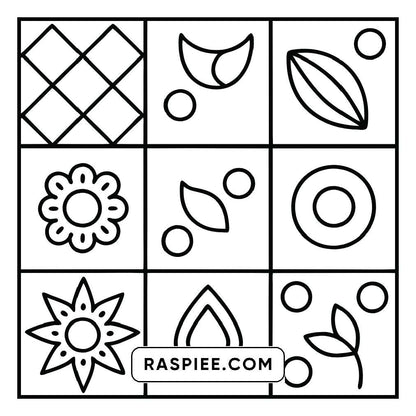 80 Bold and Easy Comfy Patterns Coloring Pages