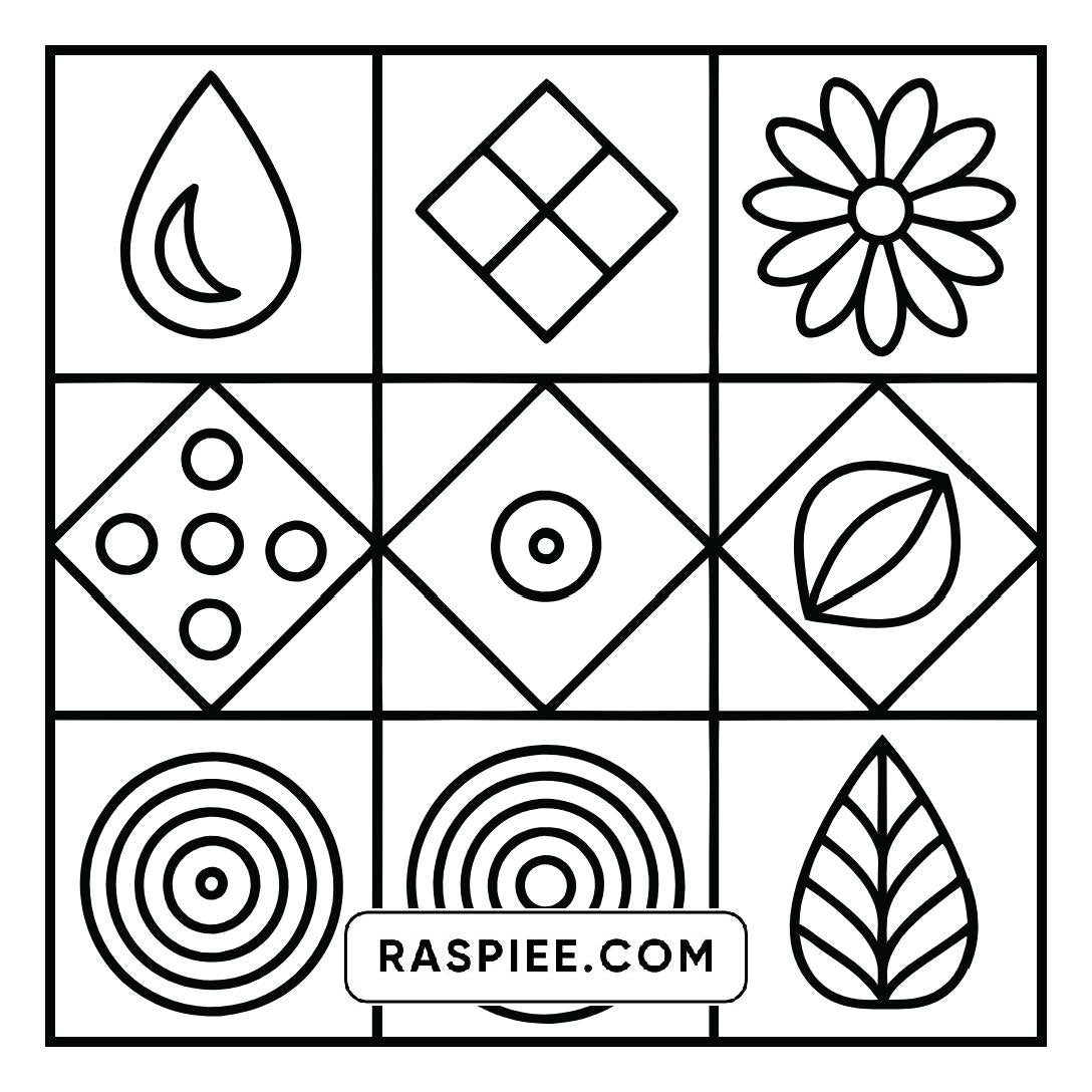 80 Bold and Easy Comfy Patterns Coloring Pages