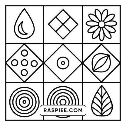 80 Bold and Easy Comfy Patterns Coloring Pages