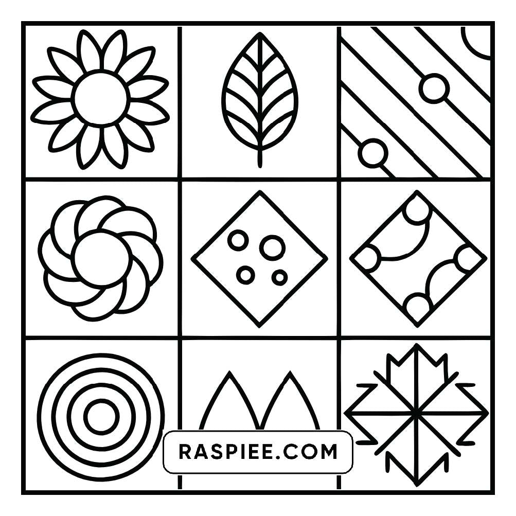 80 Bold and Easy Comfy Patterns Coloring Pages