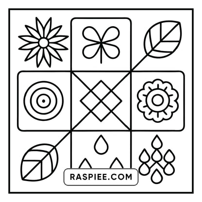 80 Bold and Easy Comfy Patterns Coloring Pages