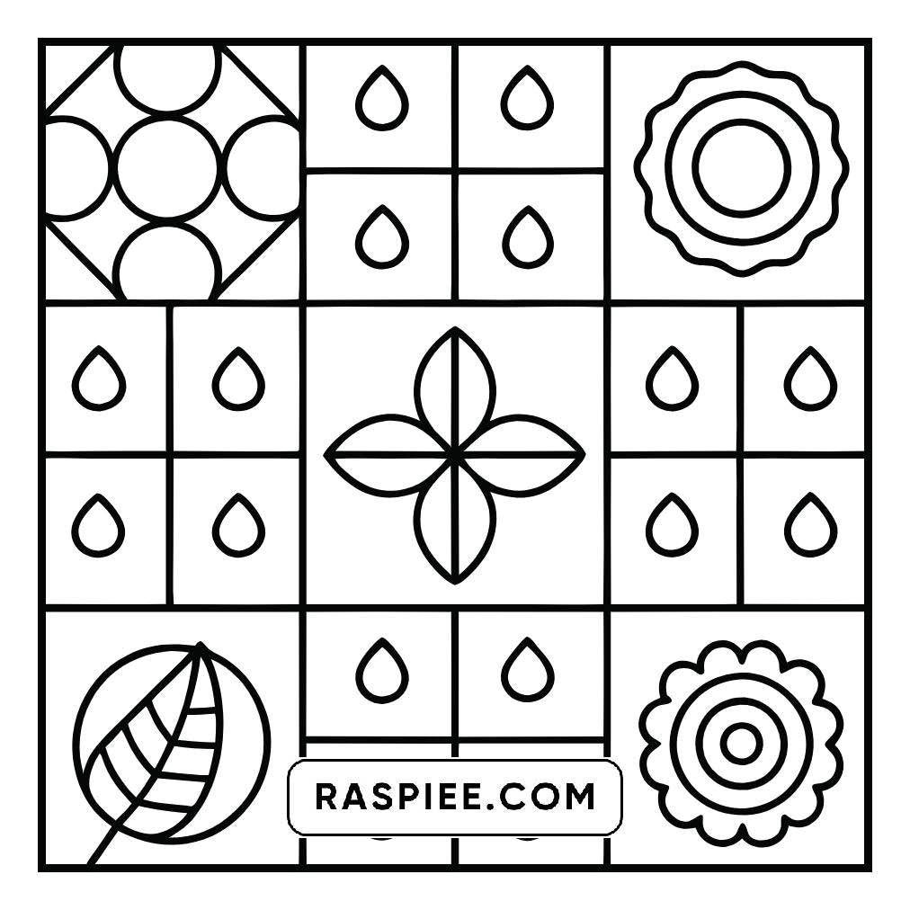 80 Bold and Easy Comfy Patterns Coloring Pages