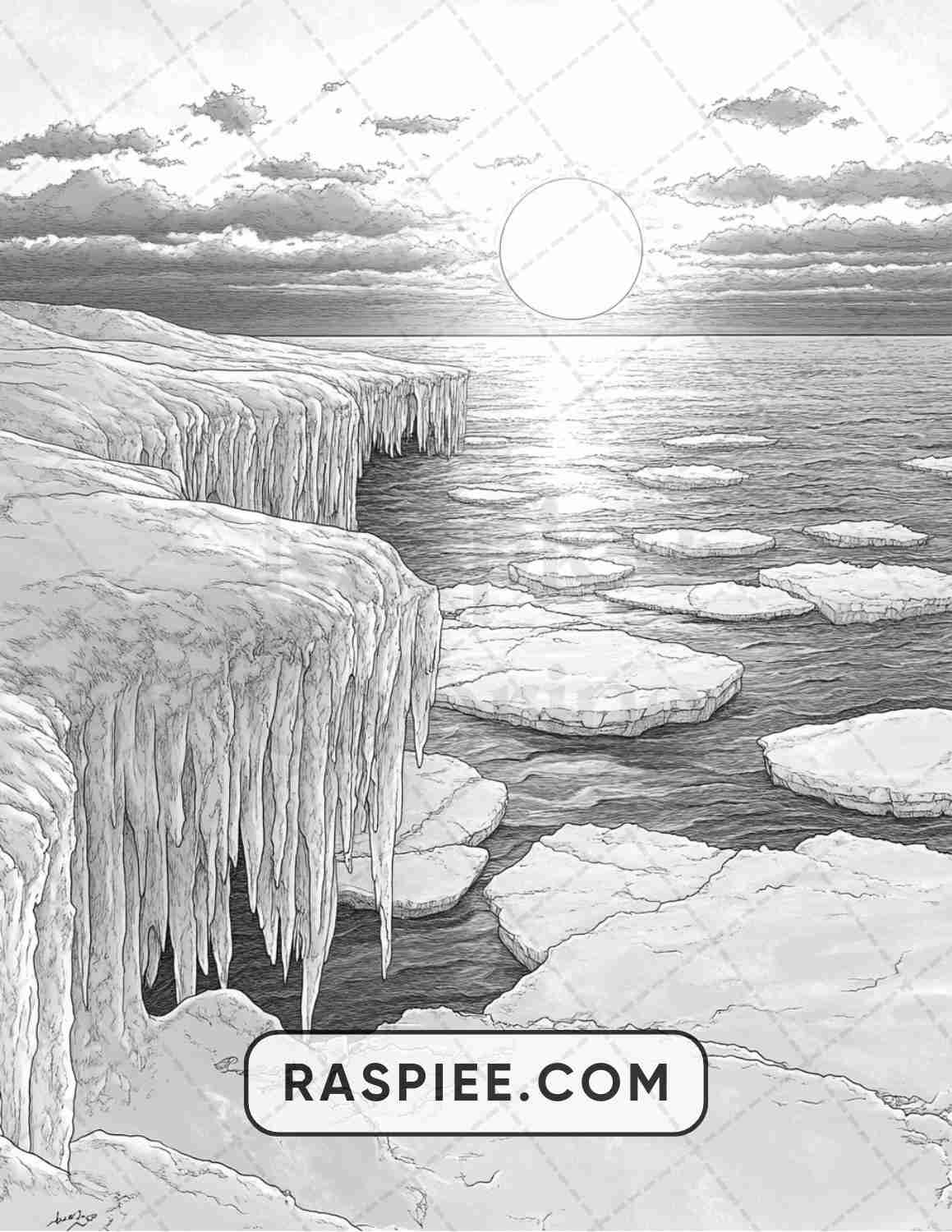 82 Winter Landscapes Adult Coloring Pages