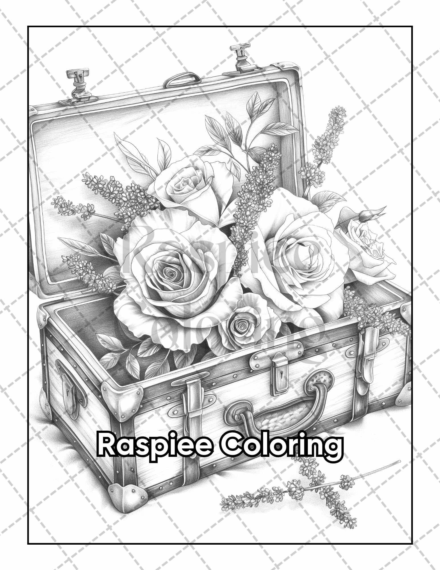 101 Tranquil Blooms Adult Coloring Pages Printable PDF Instant Download