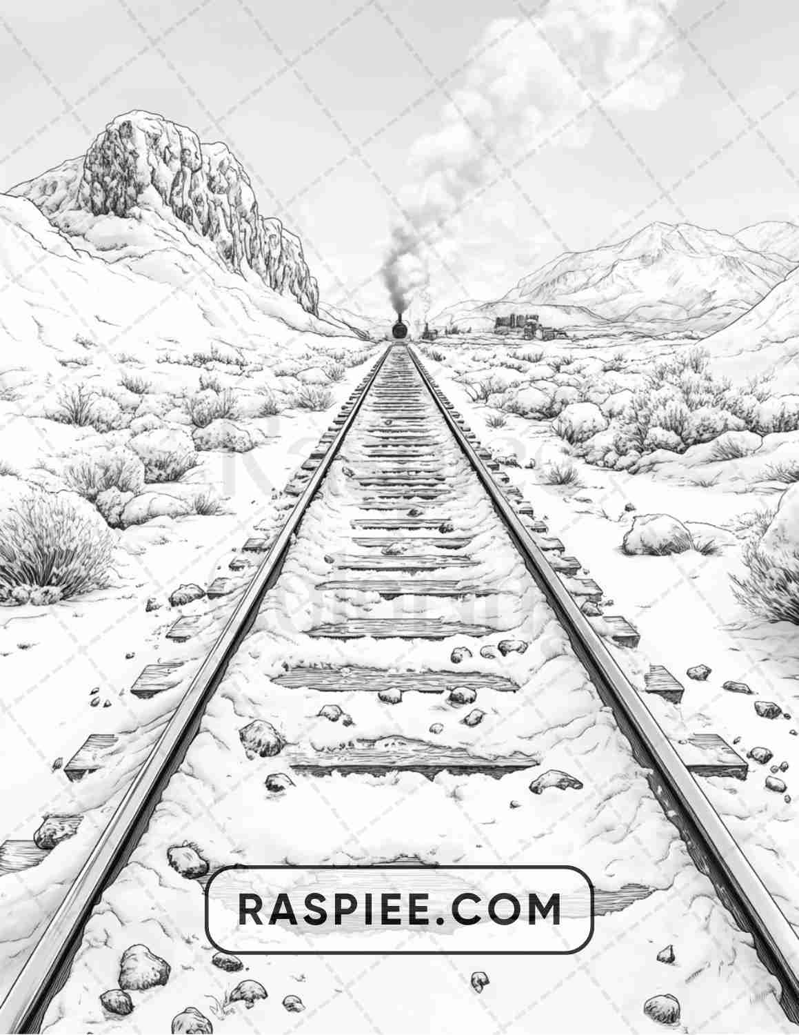 82 Winter Landscapes Adult Coloring Pages