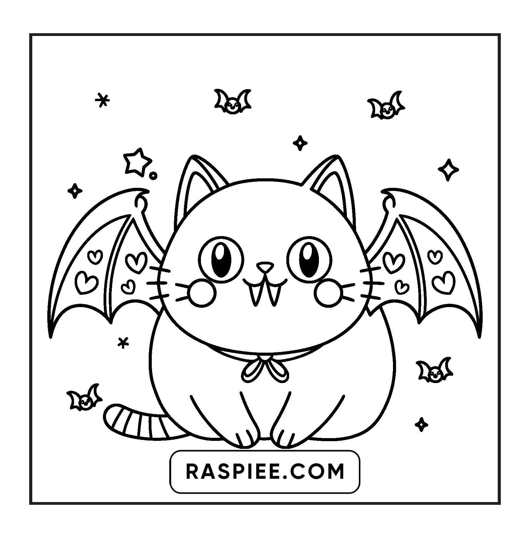 82 Bold and Easy Creepy Kawaii Coloring Pages