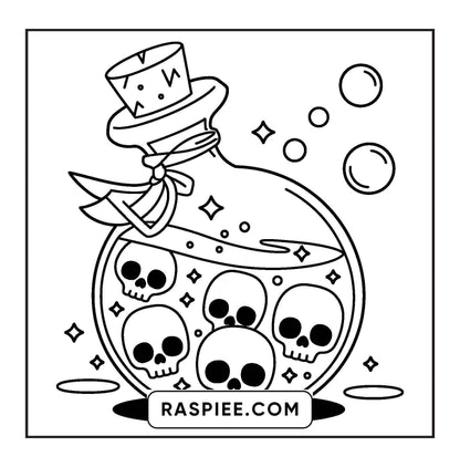 82 Bold and Easy Creepy Kawaii Coloring Pages