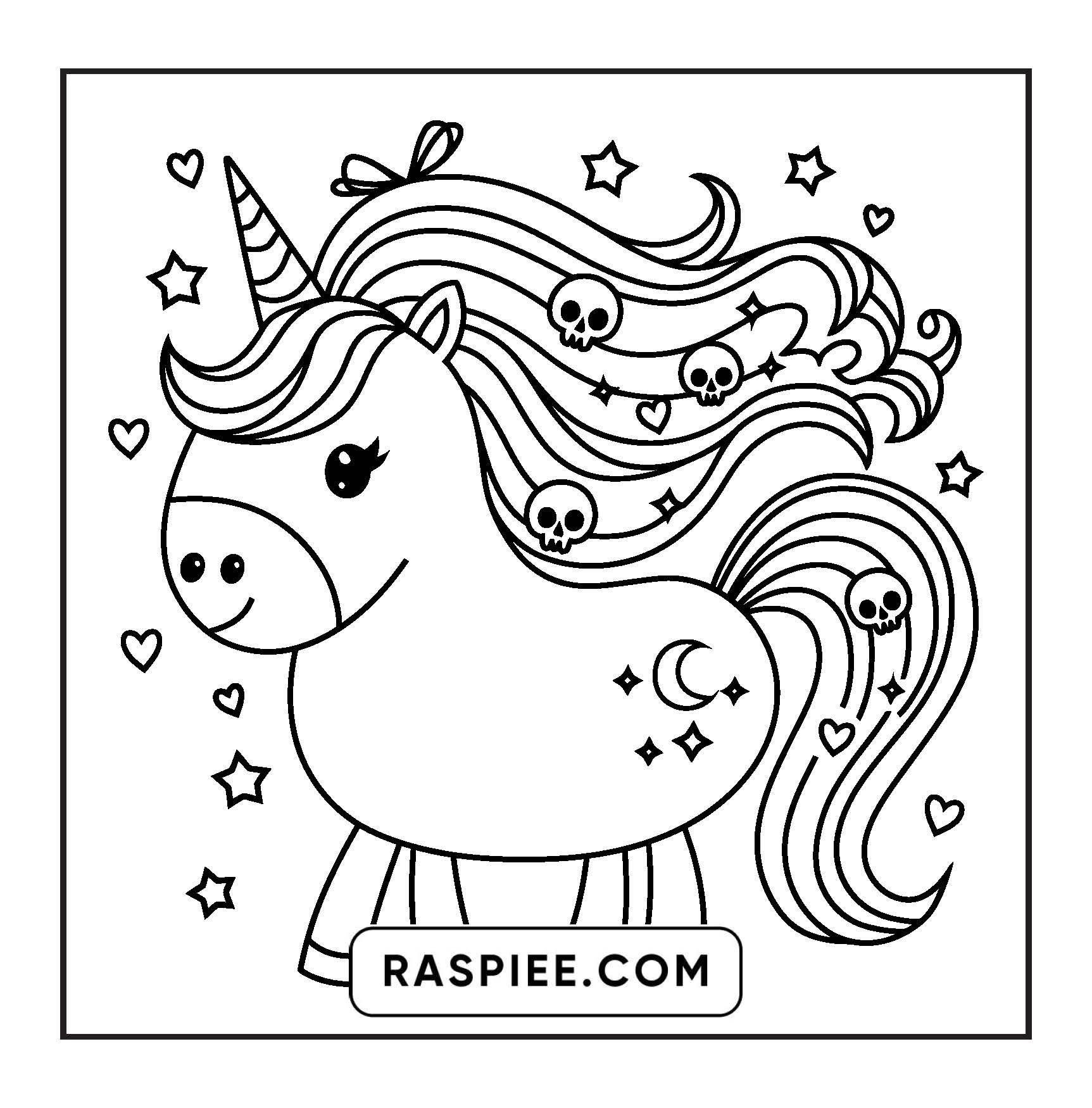 82 Bold and Easy Creepy Kawaii Coloring Pages