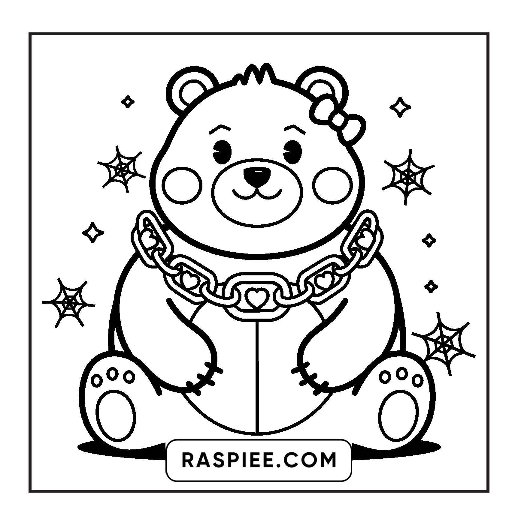 82 Bold and Easy Creepy Kawaii Coloring Pages