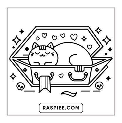 82 Bold and Easy Creepy Kawaii Coloring Pages