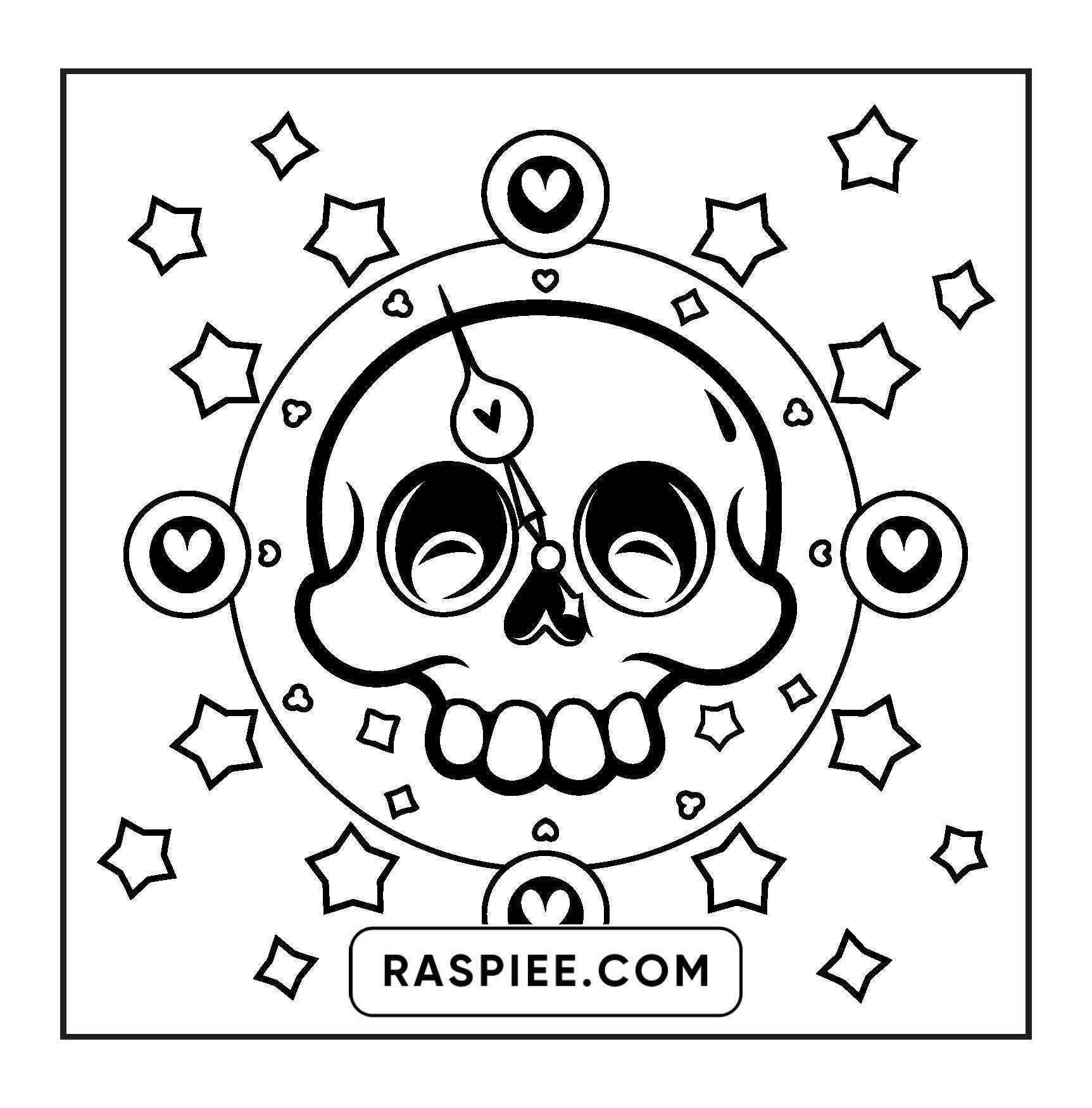 82 Bold and Easy Creepy Kawaii Coloring Pages
