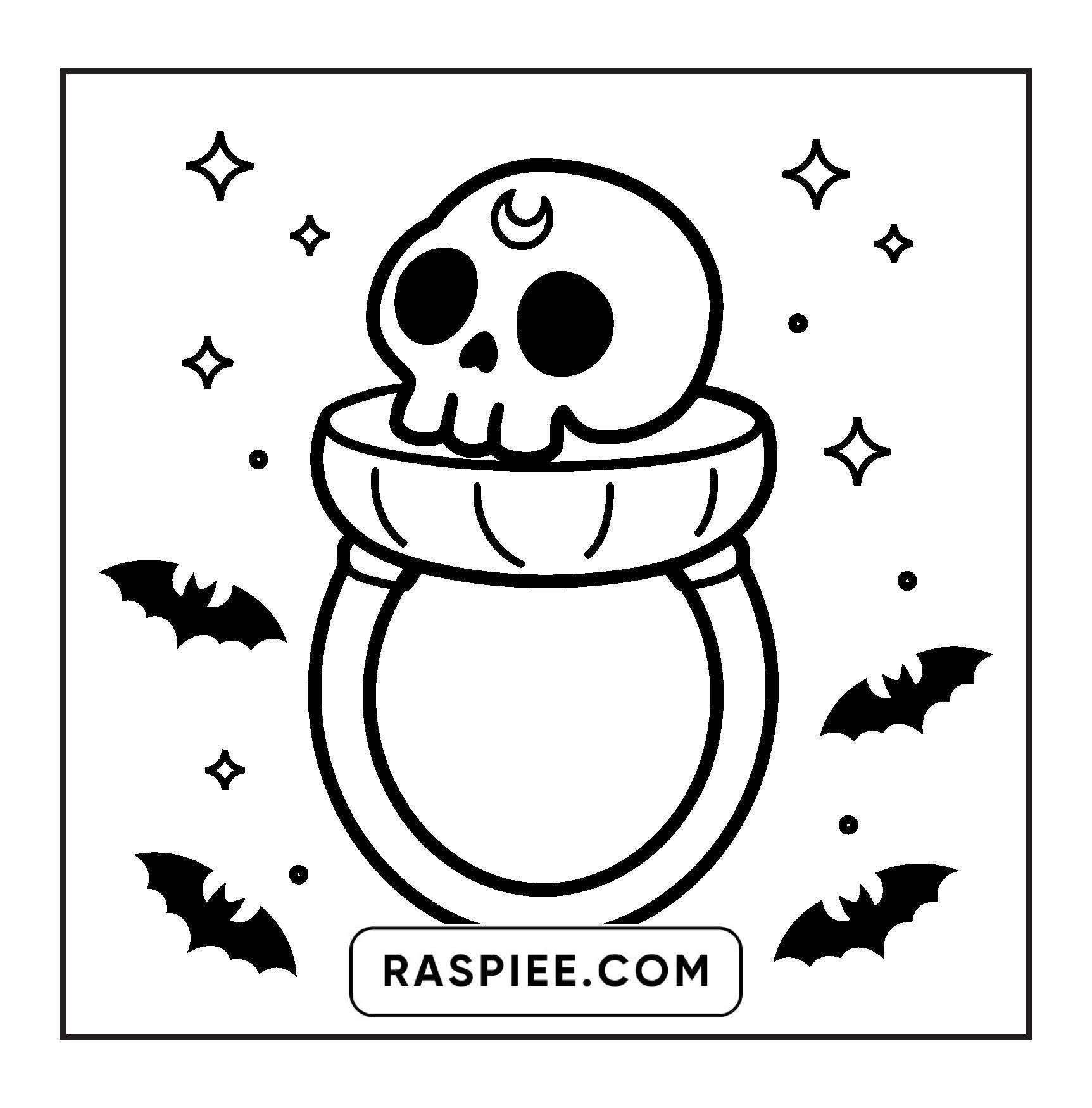 82 Bold and Easy Creepy Kawaii Coloring Pages
