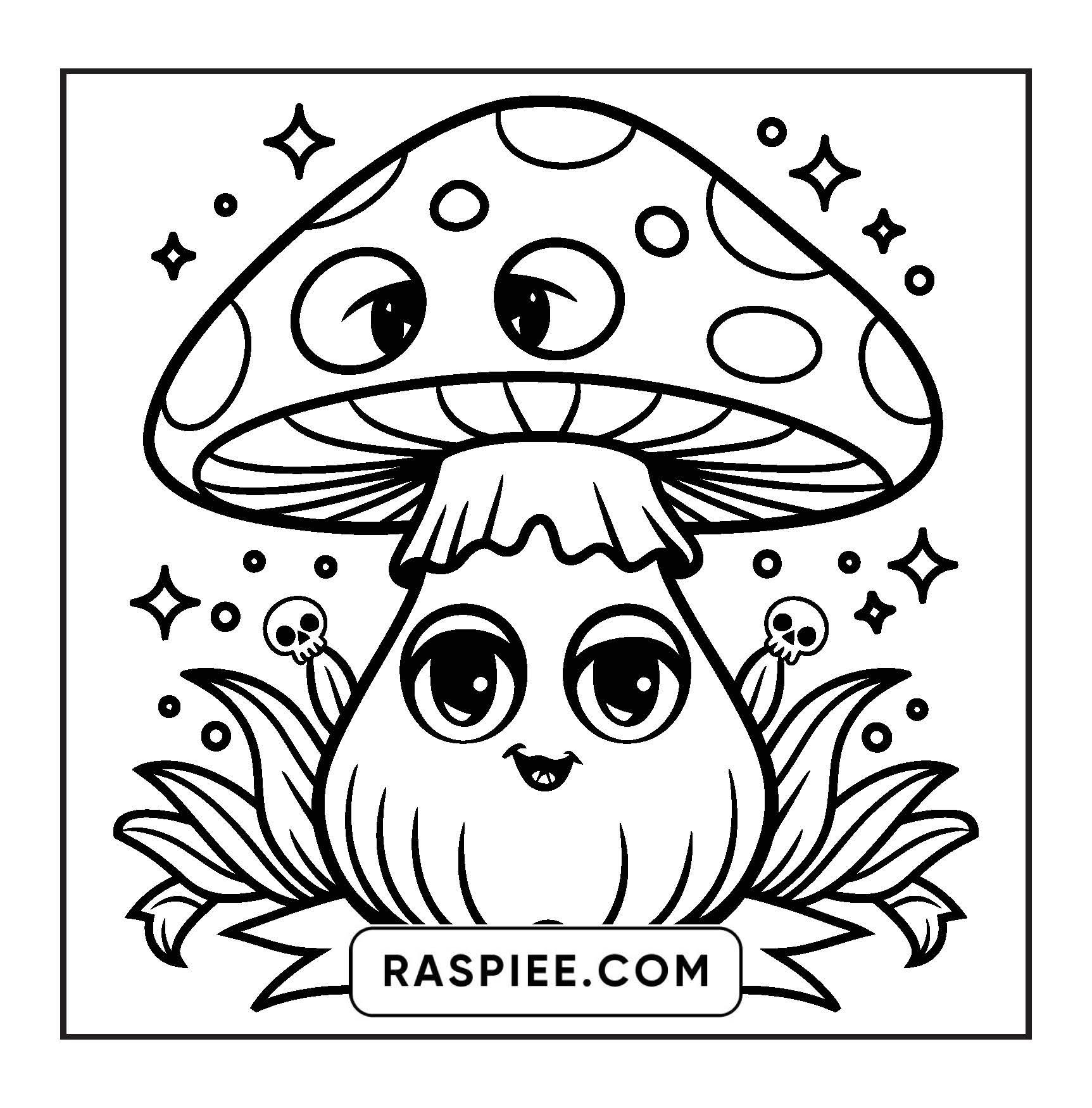 82 Bold and Easy Creepy Kawaii Coloring Pages