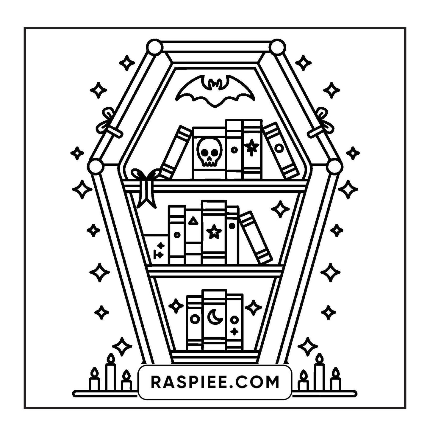 82 Bold and Easy Creepy Kawaii Coloring Pages