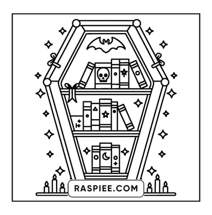 82 Bold and Easy Creepy Kawaii Coloring Pages