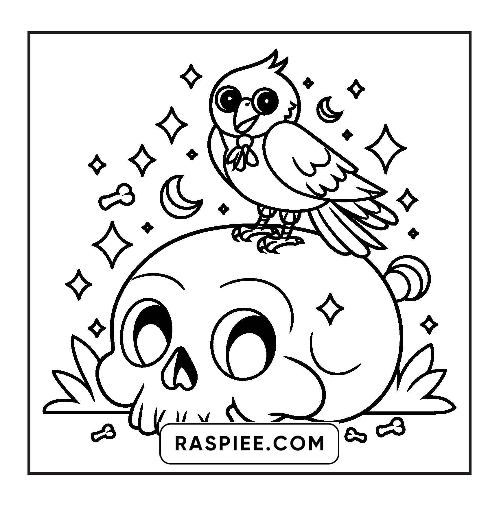 82 Bold and Easy Creepy Kawaii Coloring Pages