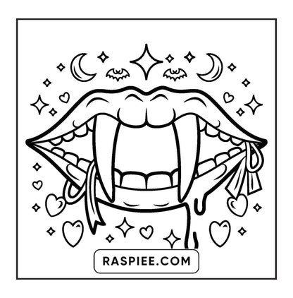 82 Bold and Easy Creepy Kawaii Coloring Pages