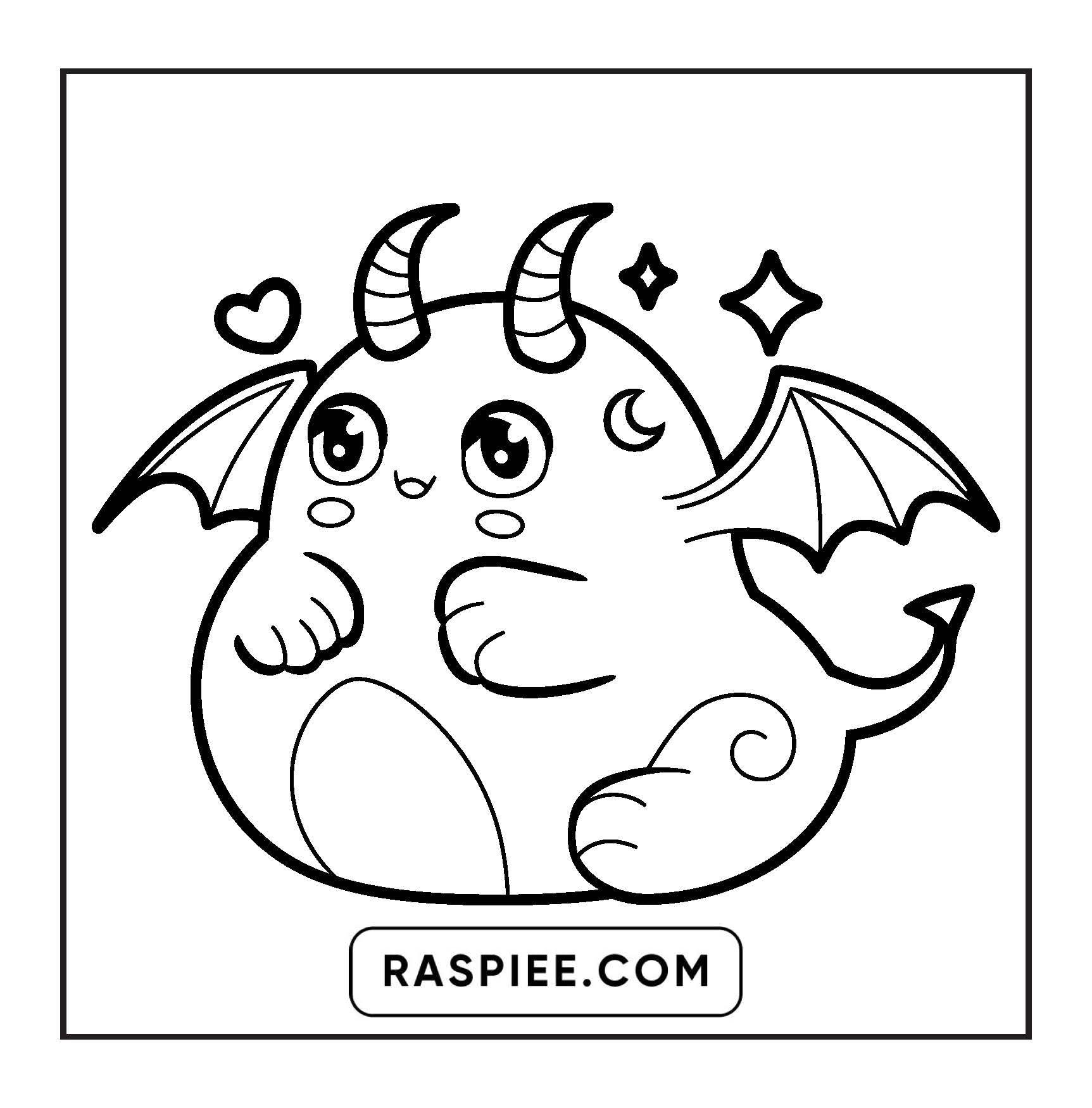 82 Bold and Easy Creepy Kawaii Coloring Pages