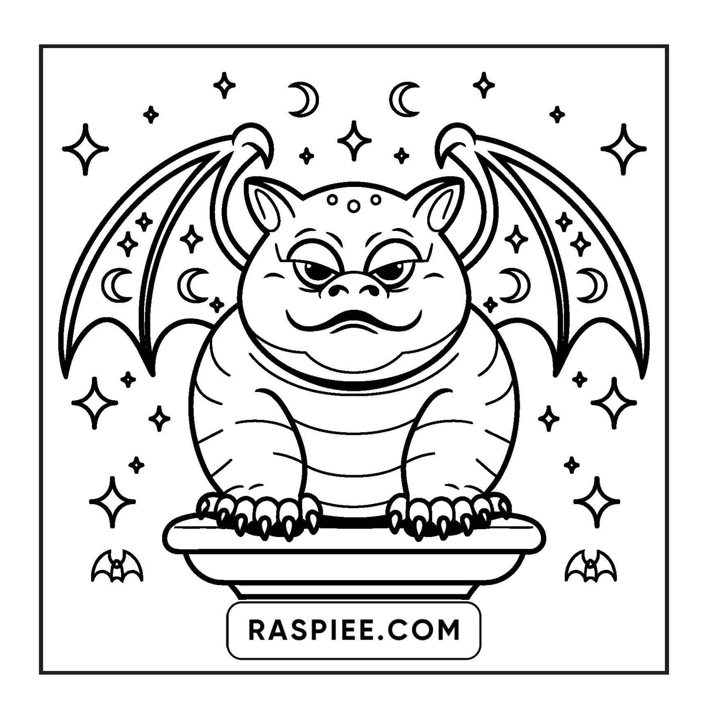 82 Bold and Easy Creepy Kawaii Coloring Pages