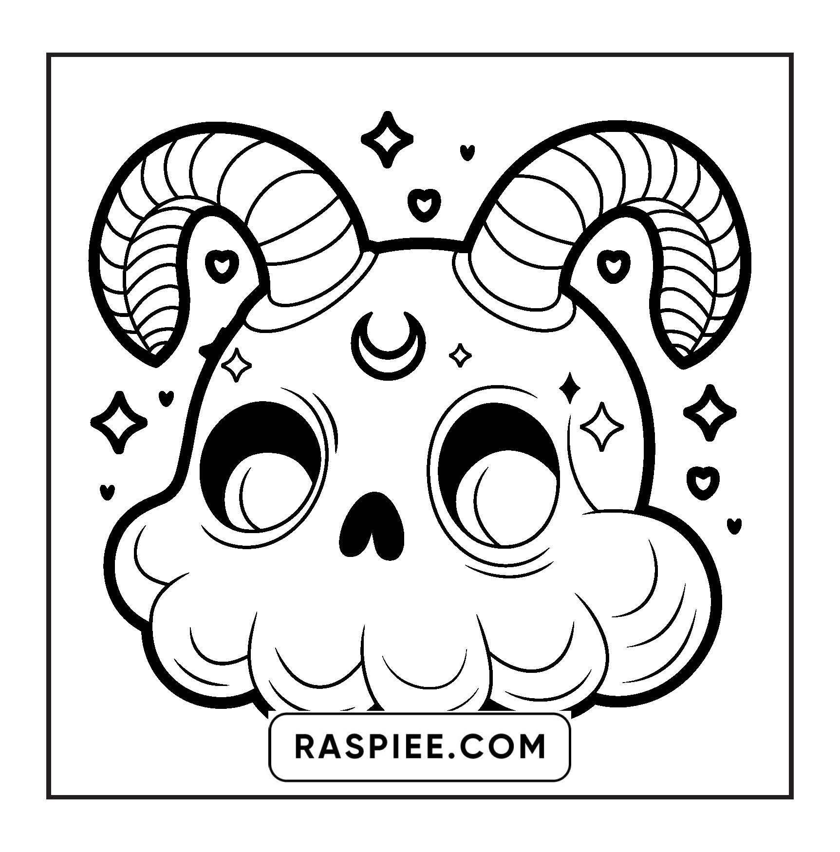 82 Bold and Easy Creepy Kawaii Coloring Pages