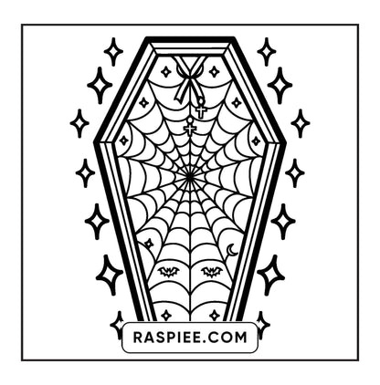 82 Bold and Easy Creepy Kawaii Coloring Pages