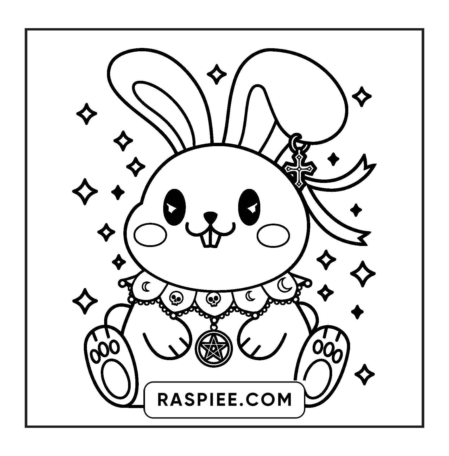 82 Bold and Easy Creepy Kawaii Coloring Pages