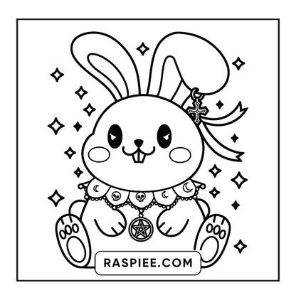 82 Bold and Easy Creepy Kawaii Coloring Pages