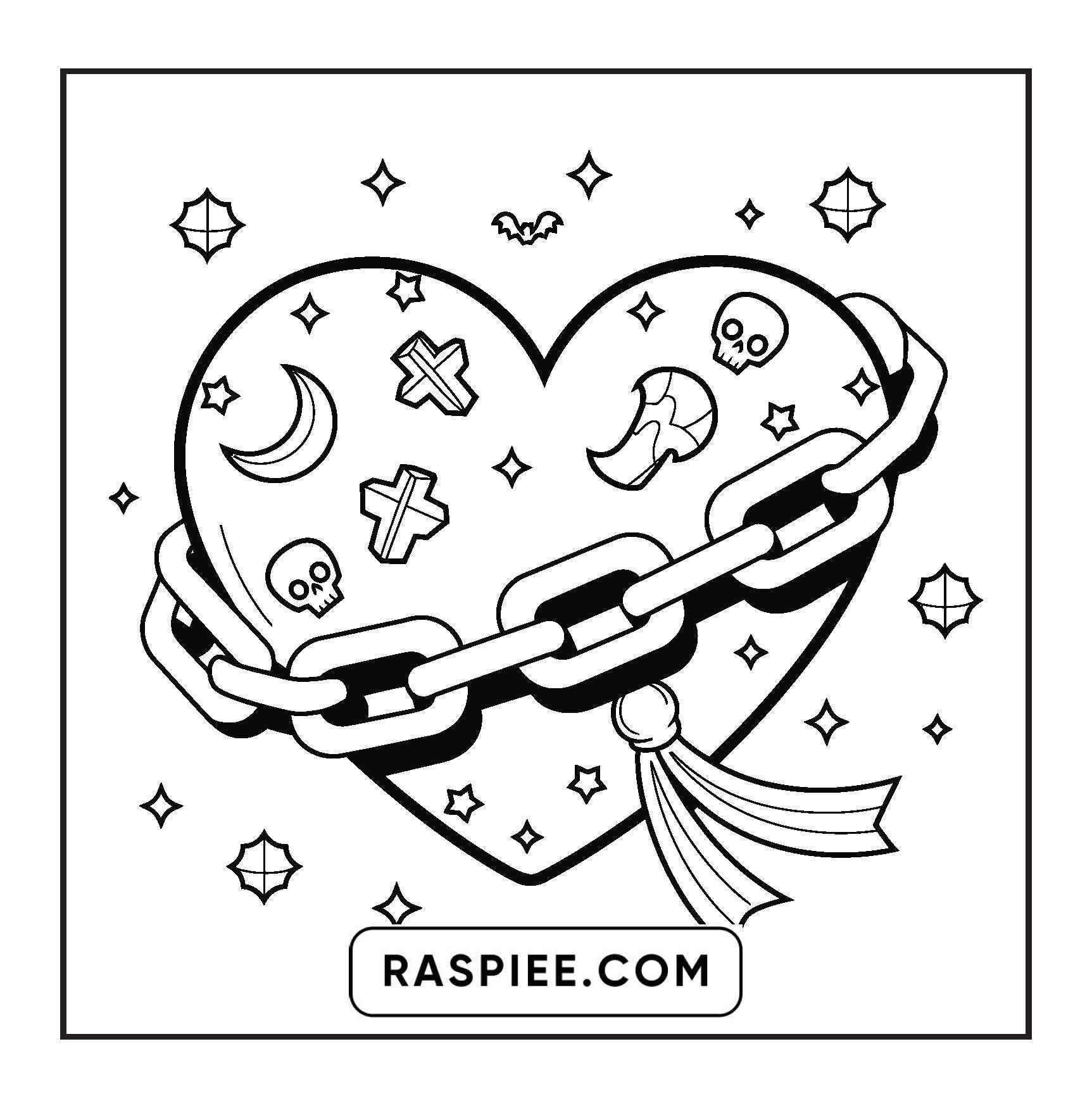 82 Bold and Easy Creepy Kawaii Coloring Pages