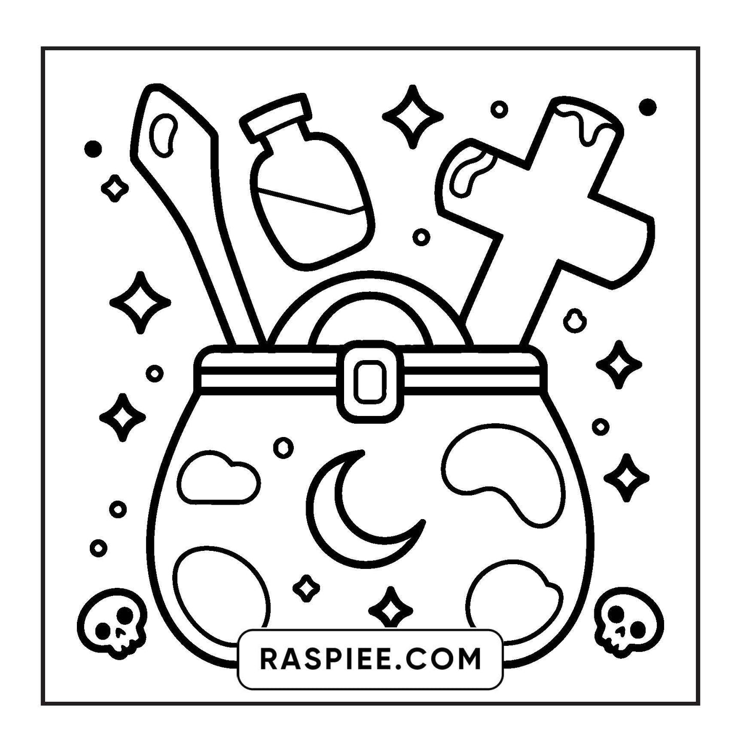 82 Bold and Easy Creepy Kawaii Coloring Pages