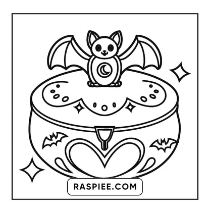 82 Bold and Easy Creepy Kawaii Coloring Pages