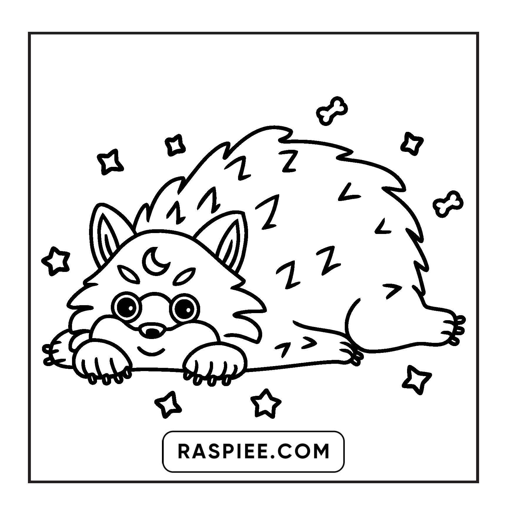 82 Bold and Easy Creepy Kawaii Coloring Pages