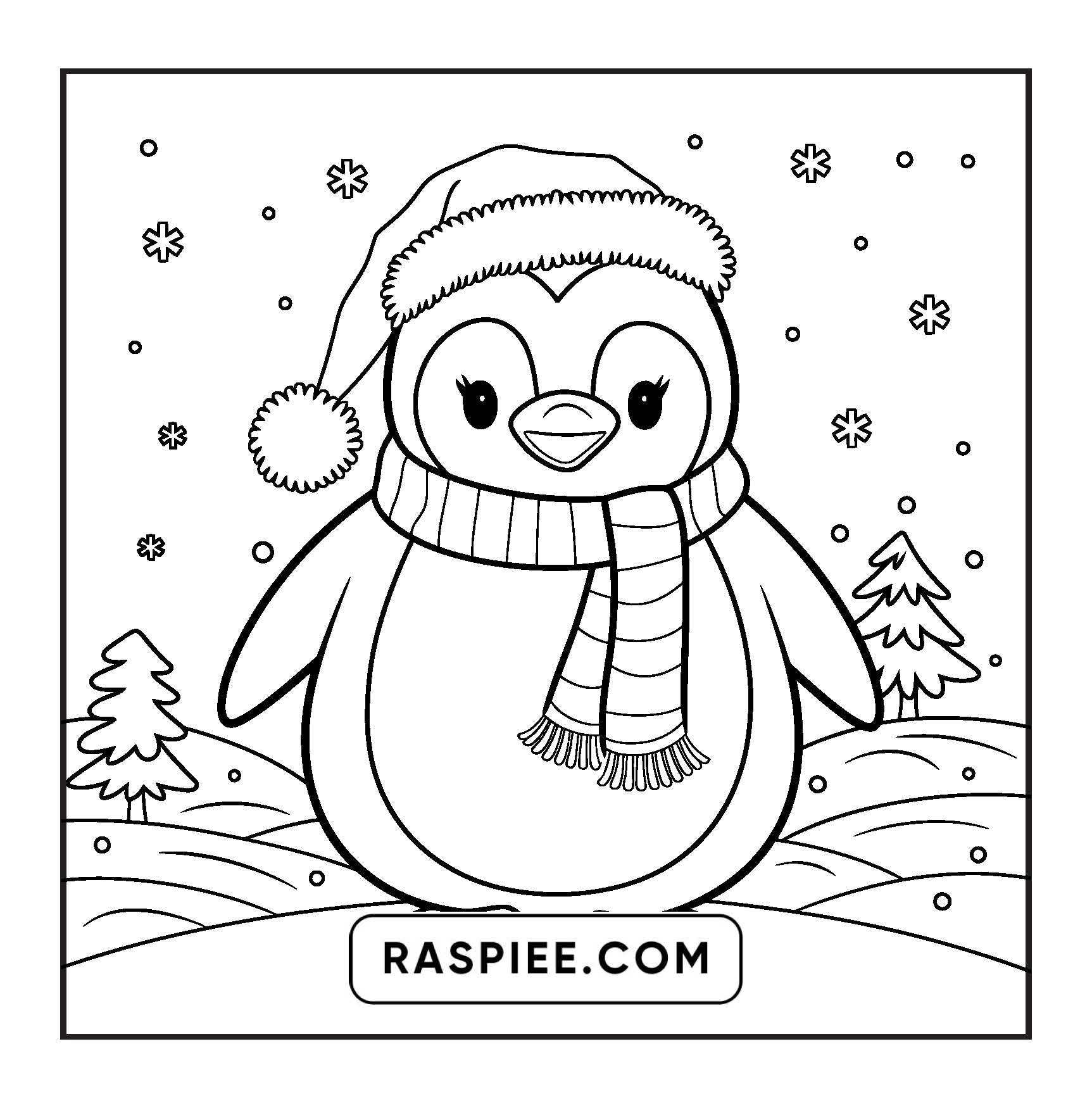 84 Bold and Easy Cozy Girl Christmas Coloring Pages