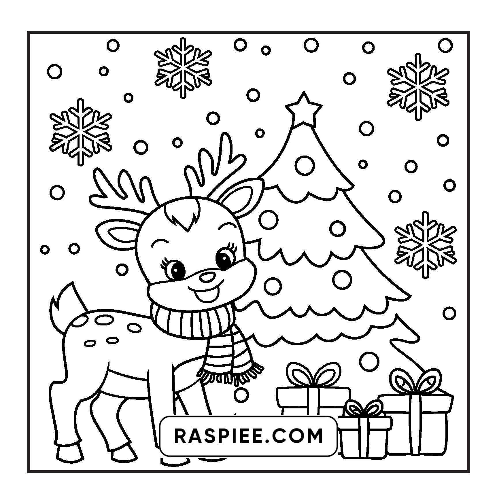 84 Bold and Easy Cozy Girl Christmas Coloring Pages