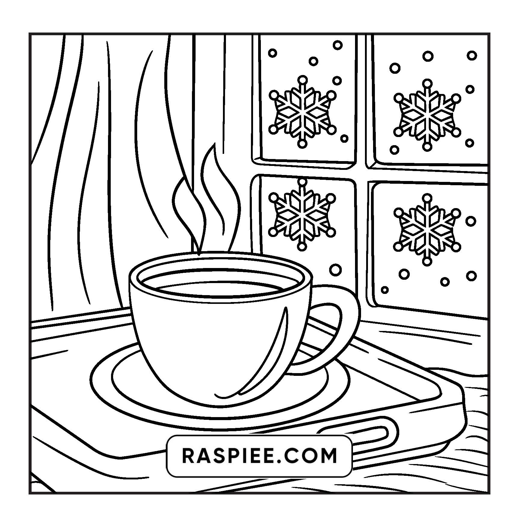 84 Bold and Easy Cozy Girl Christmas Coloring Pages